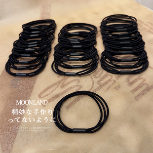 30根高弹力黑色头绳2026年新款 韩国简约发圈扎头发橡皮筋发绳头饰