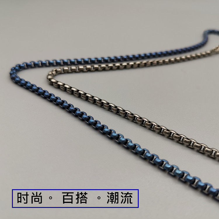 纯钛纯钛盒子男不生锈吊坠防过敏
