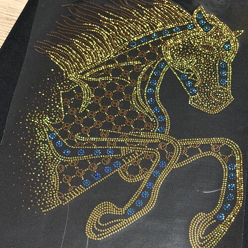 马年新款高端镭射烫片图案