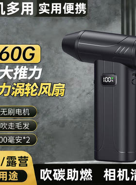 暴力风扇鼓风机小型家用强力烧烤助燃吹碳柴火炉专用吹风机迷你