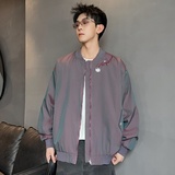 XZ413-HW153-P70-2025秋装新款渐变色绣花百搭青少年立领夹克外套，男装夹克，星座413（原星座105C）