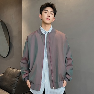 XZ413-HW152-P65-2026春季新款渐变色休闲时尚青少年立领夹克外套，男装夹克，星座413（原星座105C）