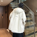 XZ413-HW252-P80-2024秋季新款休闲百搭时尚男女连帽夹克冲锋衣，男装夹克，星座413（原星座105C）