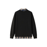 XZ413HT109J特批35-2026夏季新款休闲百搭时尚配色假两件长袖卫衣，男装卫衣，星座413（原星座105C）