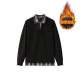 XZ413-HT109加绒特批45-秋冬加绒休闲百搭时尚配色假两件长袖卫衣，男装卫衣，星座413（原星座105C）