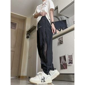 XZ413HK01-P48-2025秋季新款休闲时尚裤脚拉链高级感束脚裤 现货，男装休闲裤，星座413（原星座105C）