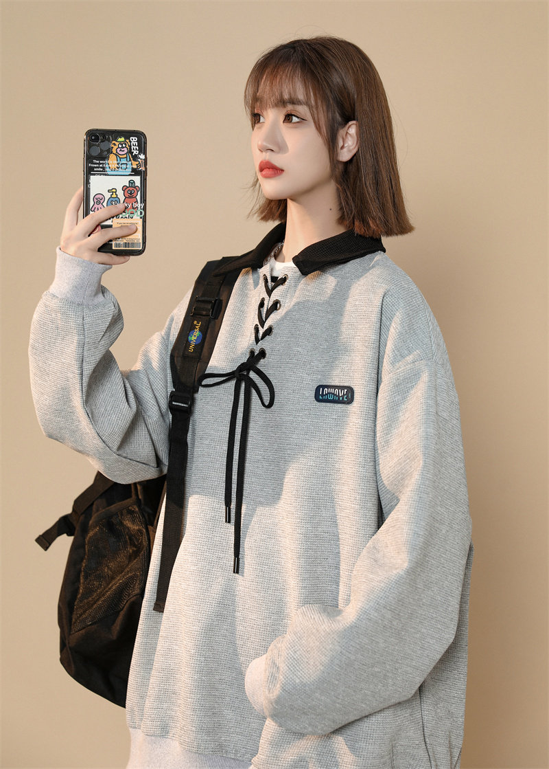 XZ413-HW95-P60-2023中性风冬季加绒加厚450克华夫格休闲时尚卫衣,男装卫衣,星座413（原星座105C）