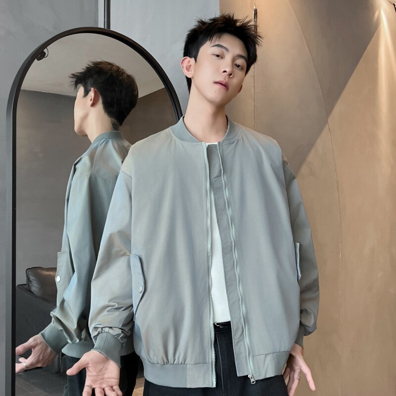 XZ413-HW152-P65-2026春季新款渐变色休闲时尚青少年立领夹克外套,男装夹克,星座413（原星座105C）
