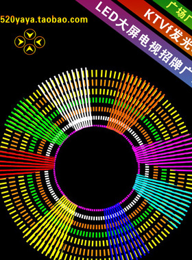 flash招牌LED大屏动画KTV发光动画广场商场户外广告图设计制作改A