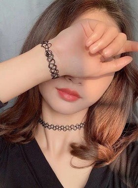 有弹性渔网项链女2023年新款潮日韩版网红鱼线通勤项圈潮颈链拿货