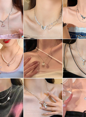 超酷辣妹金属项链锁骨链