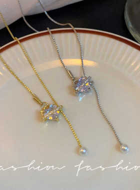 冷淡风超闪设计感气质小众锁骨链