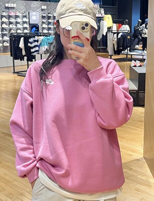 Nike/耐克 大童秋冬加绒运动休闲宽松圆领简约卫衣FD2923