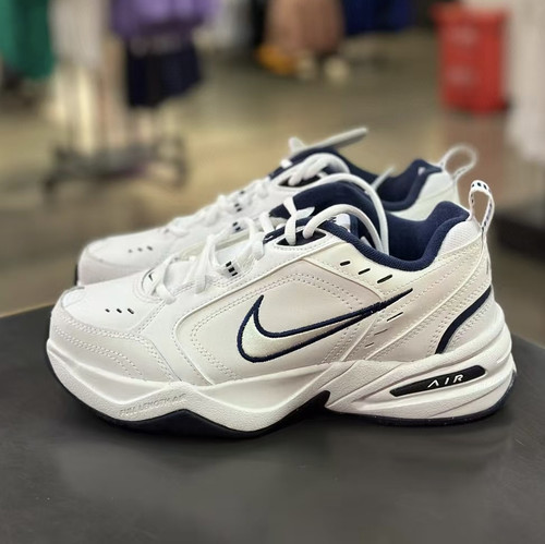 Nike/耐克 Air Monarch 4白蓝 黑武士 复古厚底老爹鞋415445-102