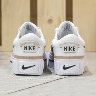 Lift女子低帮厚底增高耐磨防滑板鞋 Legacy DM7590 耐克Court Nike