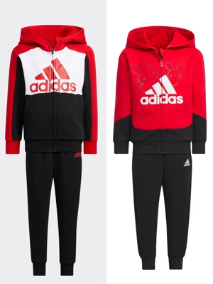 Adidas/阿迪达斯 儿童春秋运动休闲两件套套装 IP7005  HZ7069