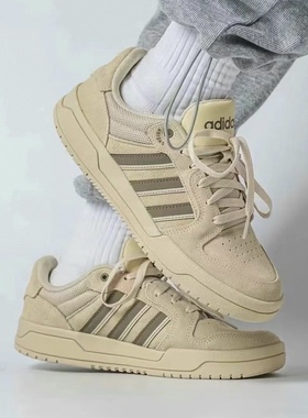 Adidas/阿迪达斯 neo Entrap 防滑耐磨 浅芥末绿 低帮板鞋JS3007