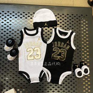 果果正品 耐克婴童爬服包屁衣帽袜套装