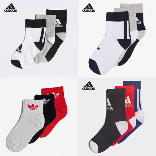 阿迪达斯Adidas宝宝小童青少年中筒运动袜 H16378 FN0997 IB9295