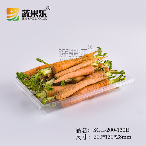 透明黑色长方形塑料一次性托盘