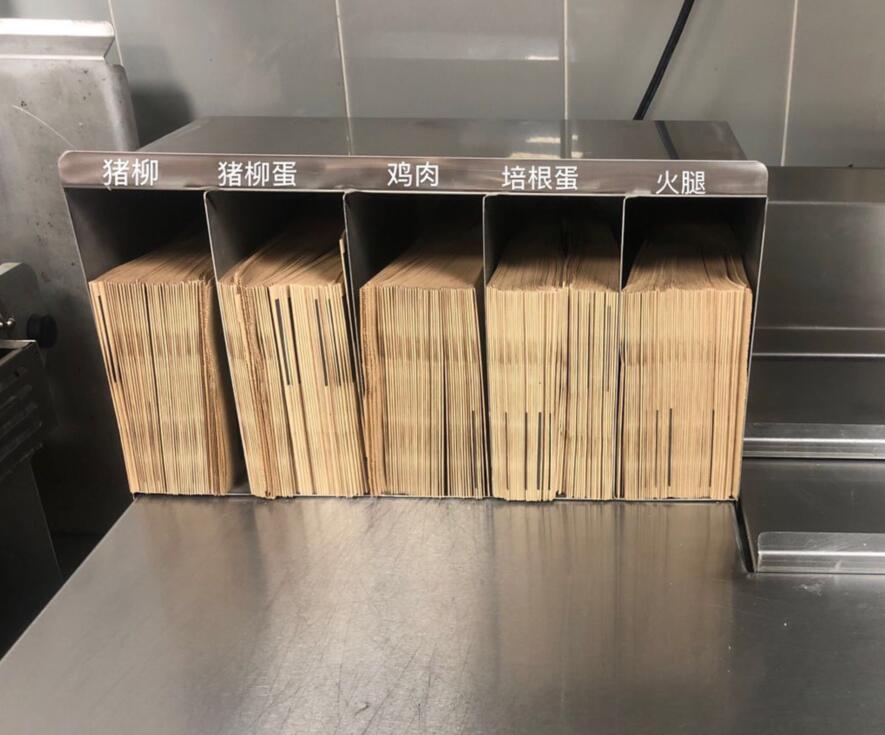 餐厅不锈钢器具帕尼尼纸袋架定位小件