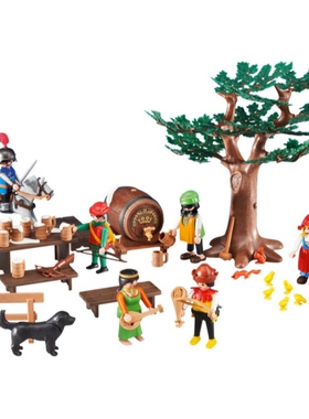 【袋装】playmobil摩比世界6464一群亡命徒6558菜园9832猪和羊