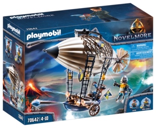 playmobil摩比世界70642Novelmore骑士城堡骑士飞艇