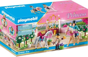 摩比世界playmobil70450马术课公主城堡女孩玩具