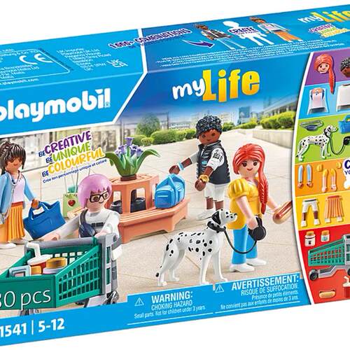 playmobil摩比世界71541我的小人偶购物情景玩具