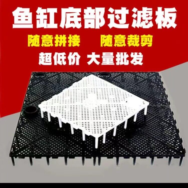 鱼缸清理鱼便便 底部过滤板铺沙隔板塑料底滤板 反气举过滤底滤板