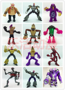 美国新款彩星2015忍者神龟动漫配角反派施耐德牛头青蛙老虎玩手办