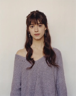 normal people英剧普通人女主同款紫色新款秋冬毛衣领宽松针织衫