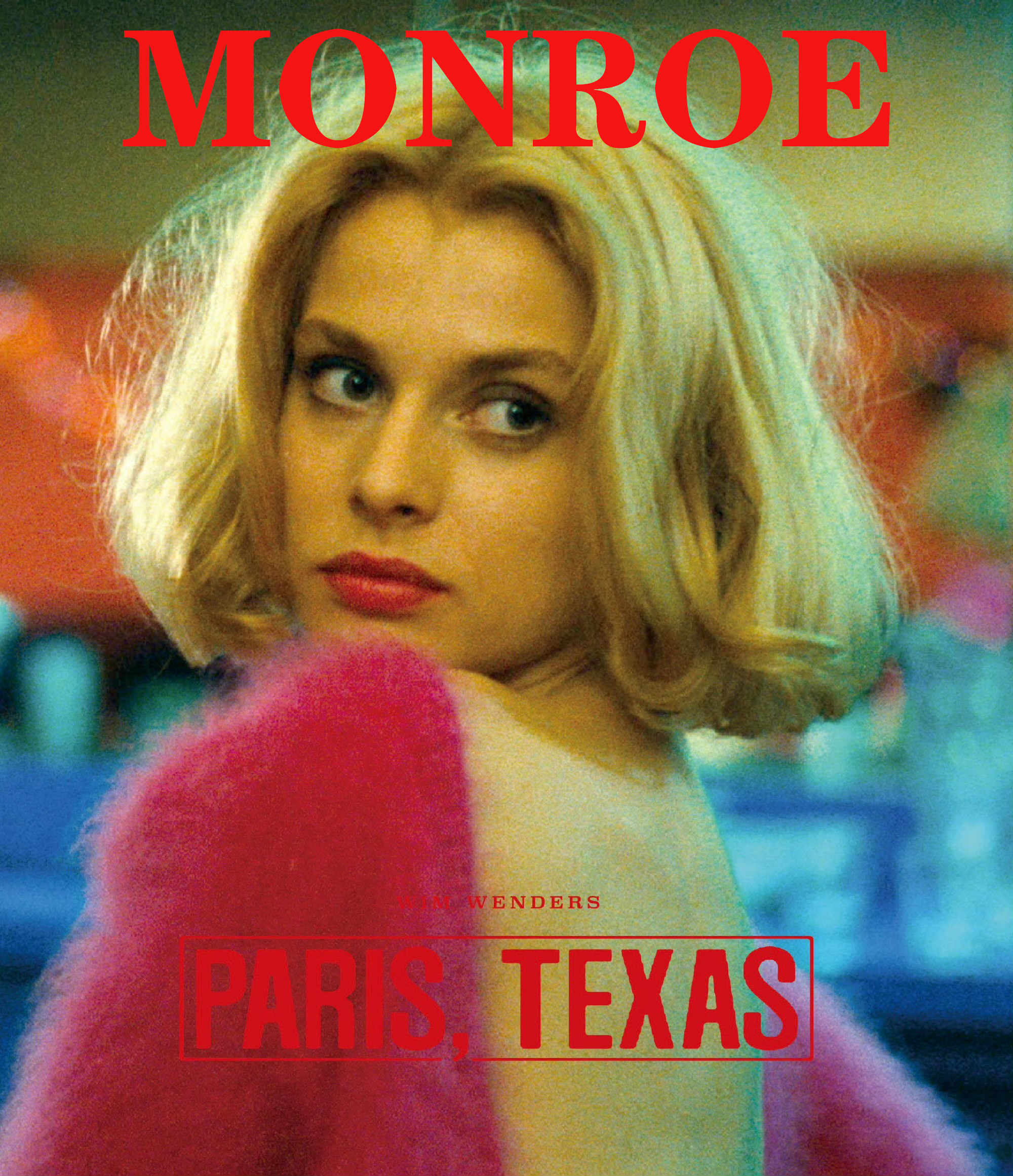 电影《德州巴黎》秋冬季粉红色羊毛针织衫露背气质纯色文艺风毛衣