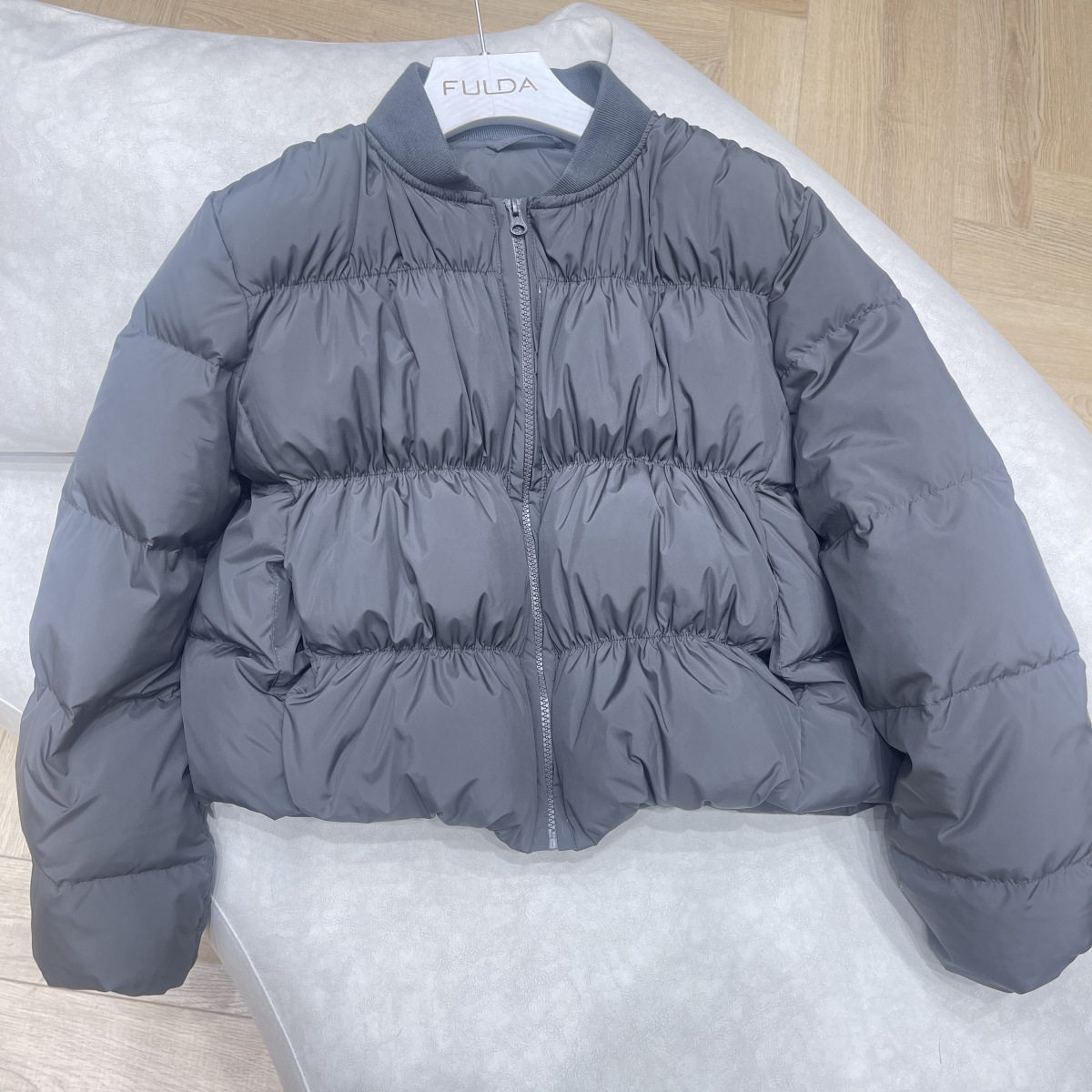 韩系短款棉服女2026年冬季新款加厚小个子棒球服外套褶皱设计感潮