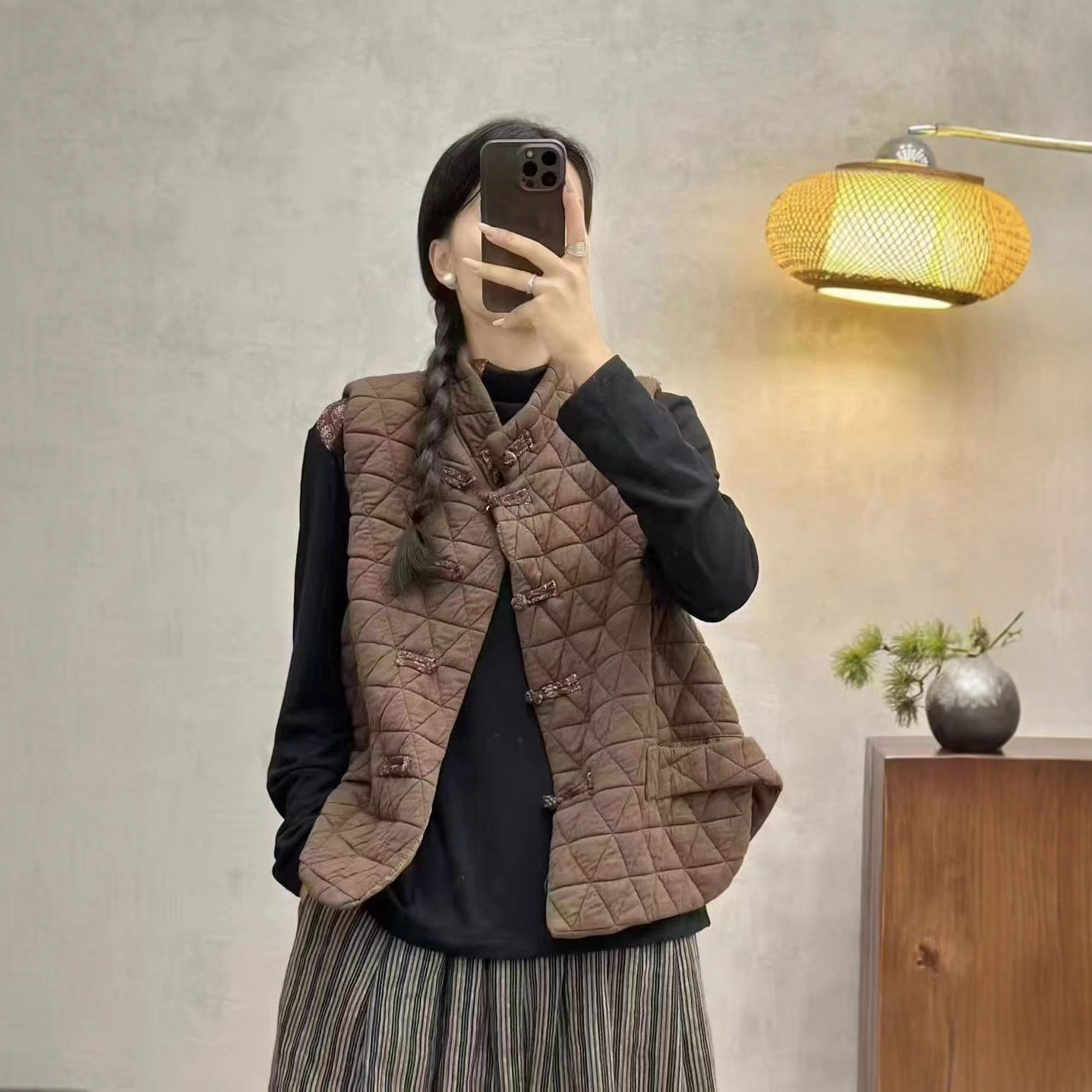 25年秋冬马甲新款加棉加厚保暖新款盘扣开衫坎肩宽松马夹韩版外穿,女装/女士精品,马夹,淘宝优惠券,粉丝福利购,淘宝优惠卷