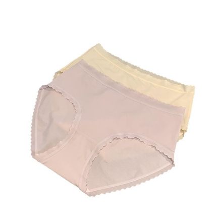 wtheone免洗高弹0束缚7a天然桑蚕丝无痕贴肤中腰内裤五条装