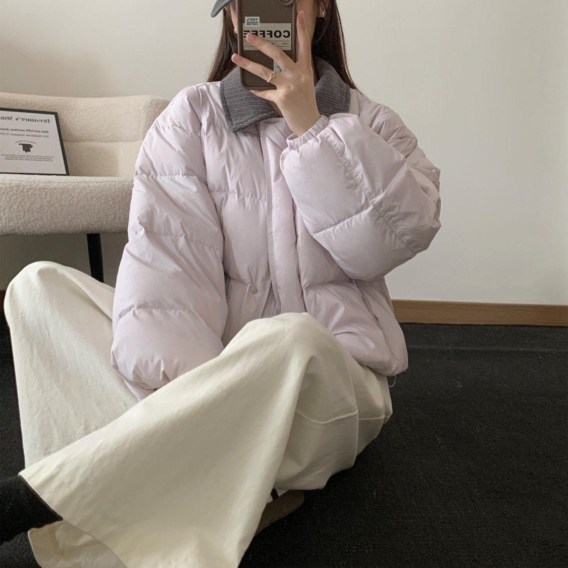 2026年冬季新款时尚百搭韩版小翻领短款棉服女加厚宽松保暖外套潮,女装/女士精品,棉衣/棉服,淘宝优惠券,粉丝福利购,淘宝优惠卷