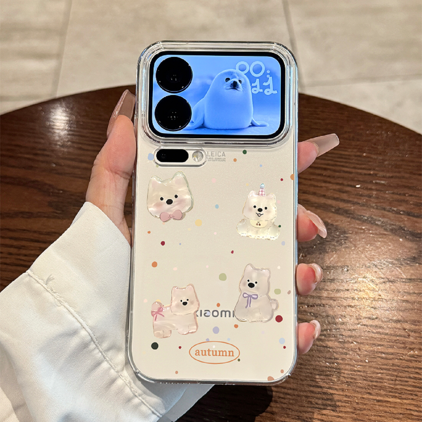 适用于小米17promax手机壳新款Xiaomi17pro全包防摔17高级感波点西高地17pro透明17硅胶男女款卡通可爱外壳pm