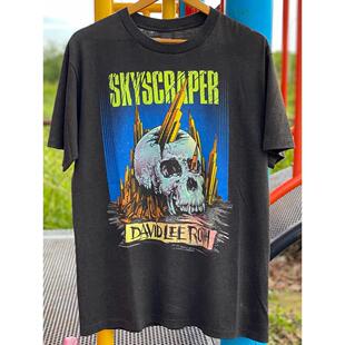 T恤vintage古着半袖 Van 潮牌印花短袖 band范·海伦乐队美式 Halen