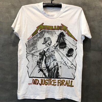 Metallica复古摇滚纯棉300克T恤