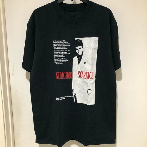 ScarfaceSplit阴阳300克T恤