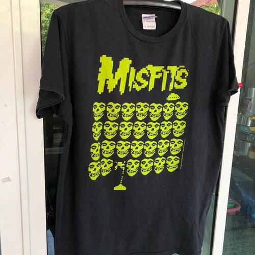 复古朋克TheMisfits骷髅T恤