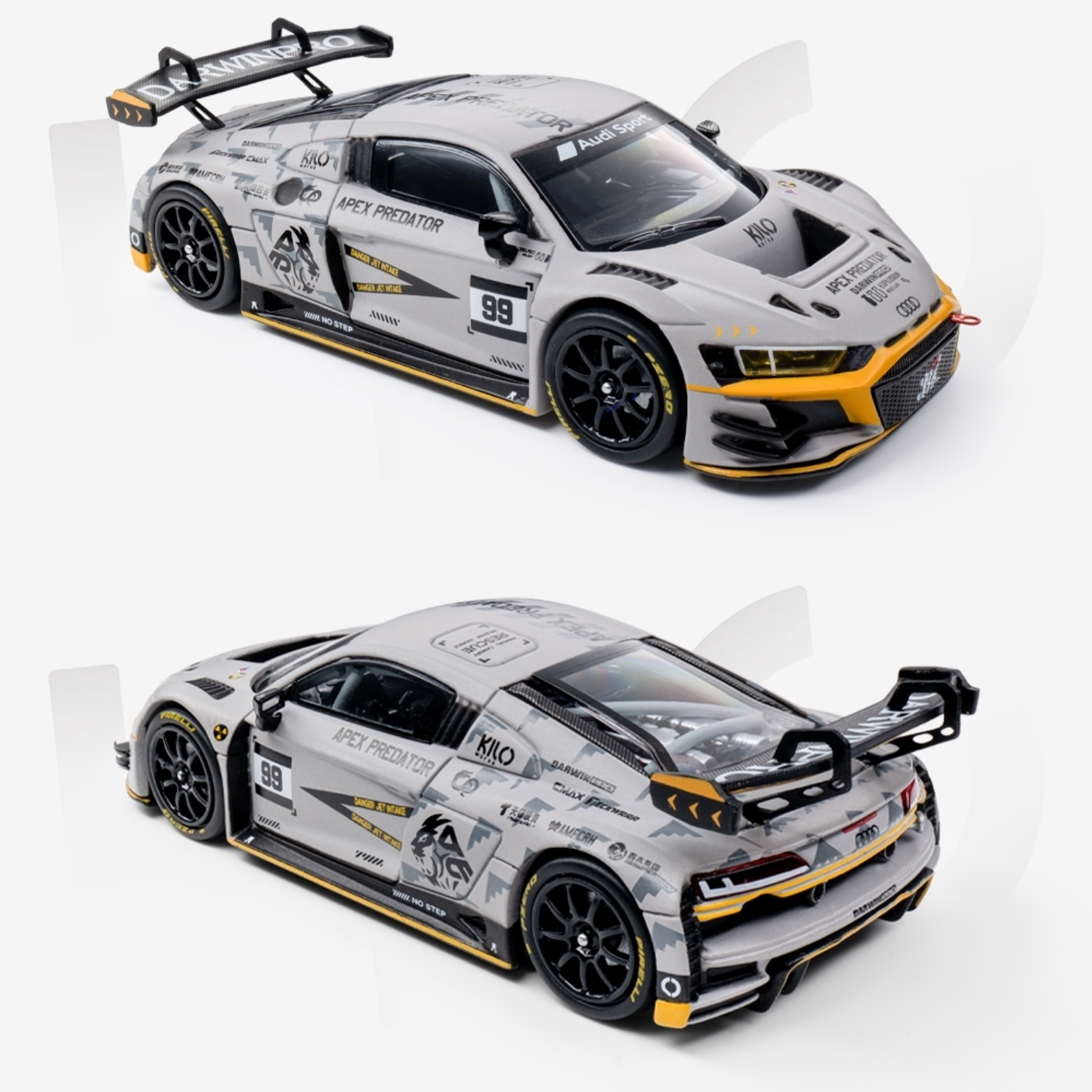 奥迪R8GT3LMSEVO空军灰涂装图片