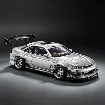 mortal 日产 s14 银色 NISSAN S14 V1 CAMBERGANG 1.0 合金车模型