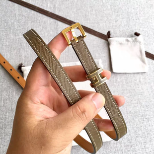 H家kelly真皮腰带女百搭配裙子连衣裙收腰大衣装饰凯莉西裤皮带女