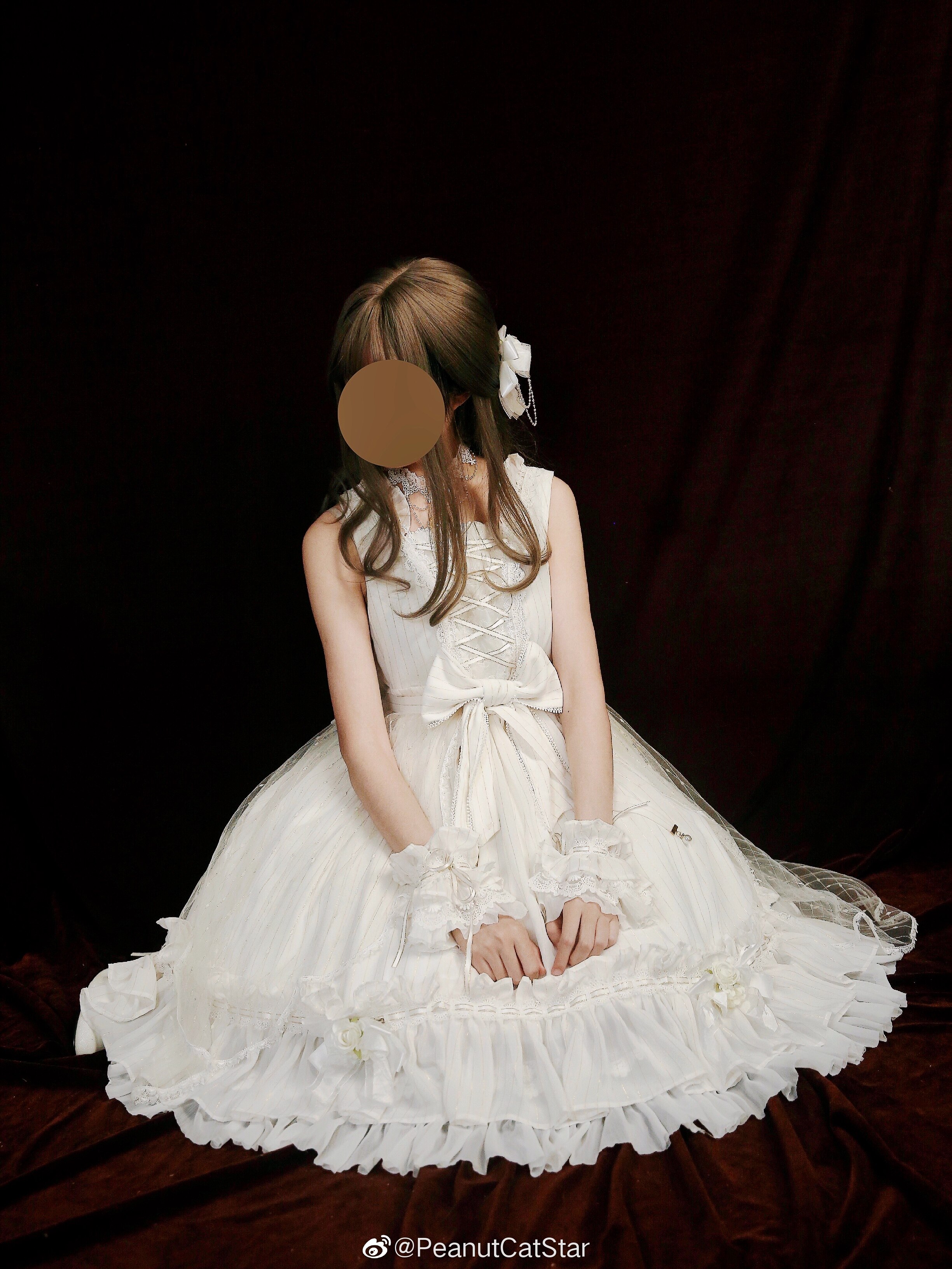 【售终展示】初见·雪Lolita纯白色金线梦幻轻花嫁PeanutCatStar