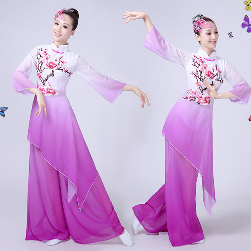 秧歌服中国风古典演出服扇子舞