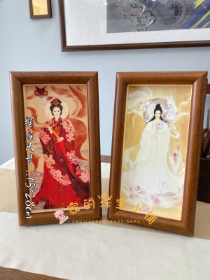 红狐娘娘白狐姑娘摆台挂画高清复刻影印画普绘众生联名作品神仙画