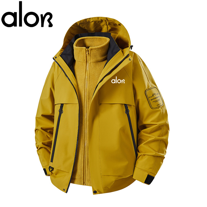 aloB冲锋衣男三合一可拆卸户外露营登山防风防水小个子外套上衣女