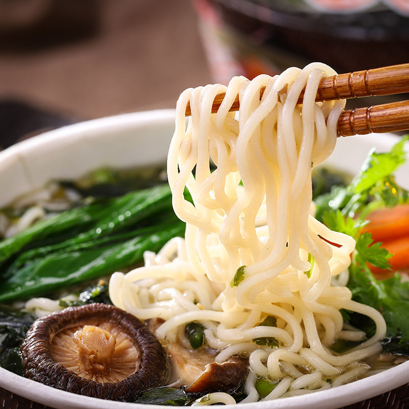 素食香菇斋面袋干脆面即食泡面方便面仿荤食品斋菜满39包邮喜连连
